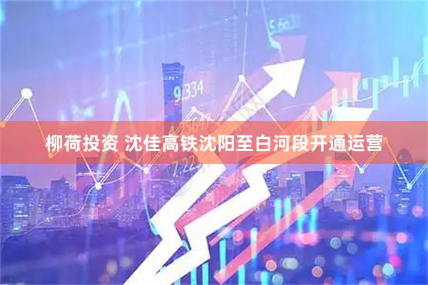 柳荷投资 沈佳高铁沈阳至白河段开通运营